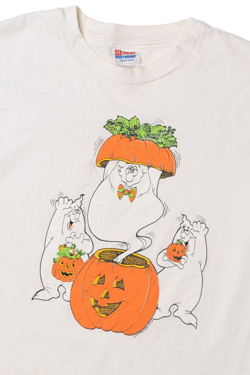 Vintage 1994 Ghosts And Halloween Pumpkins T-Shirt