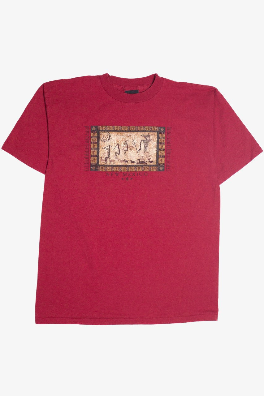 Vintage "New Mexico" Native Art Prairie Mountain T-Shirt