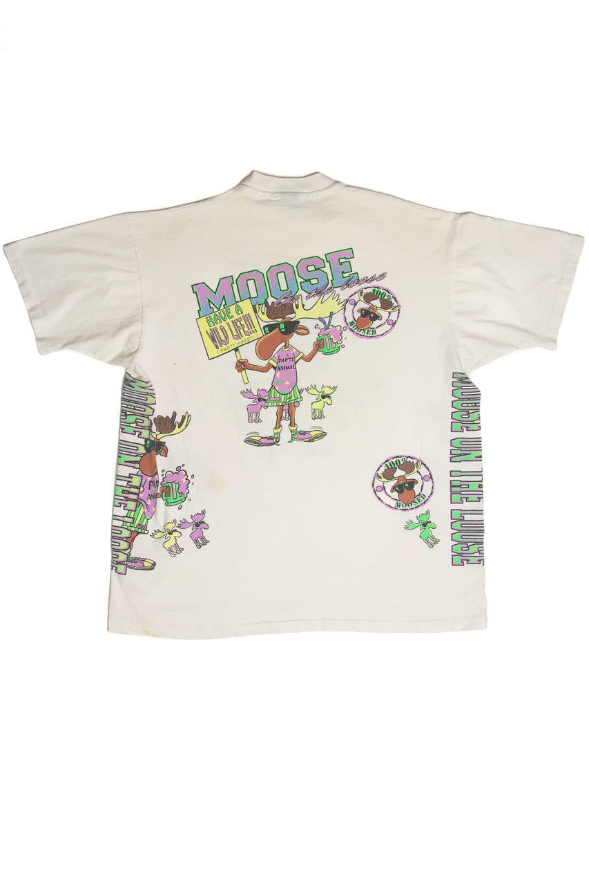 Vintage Alaska Moose On The Loose T-Shirt