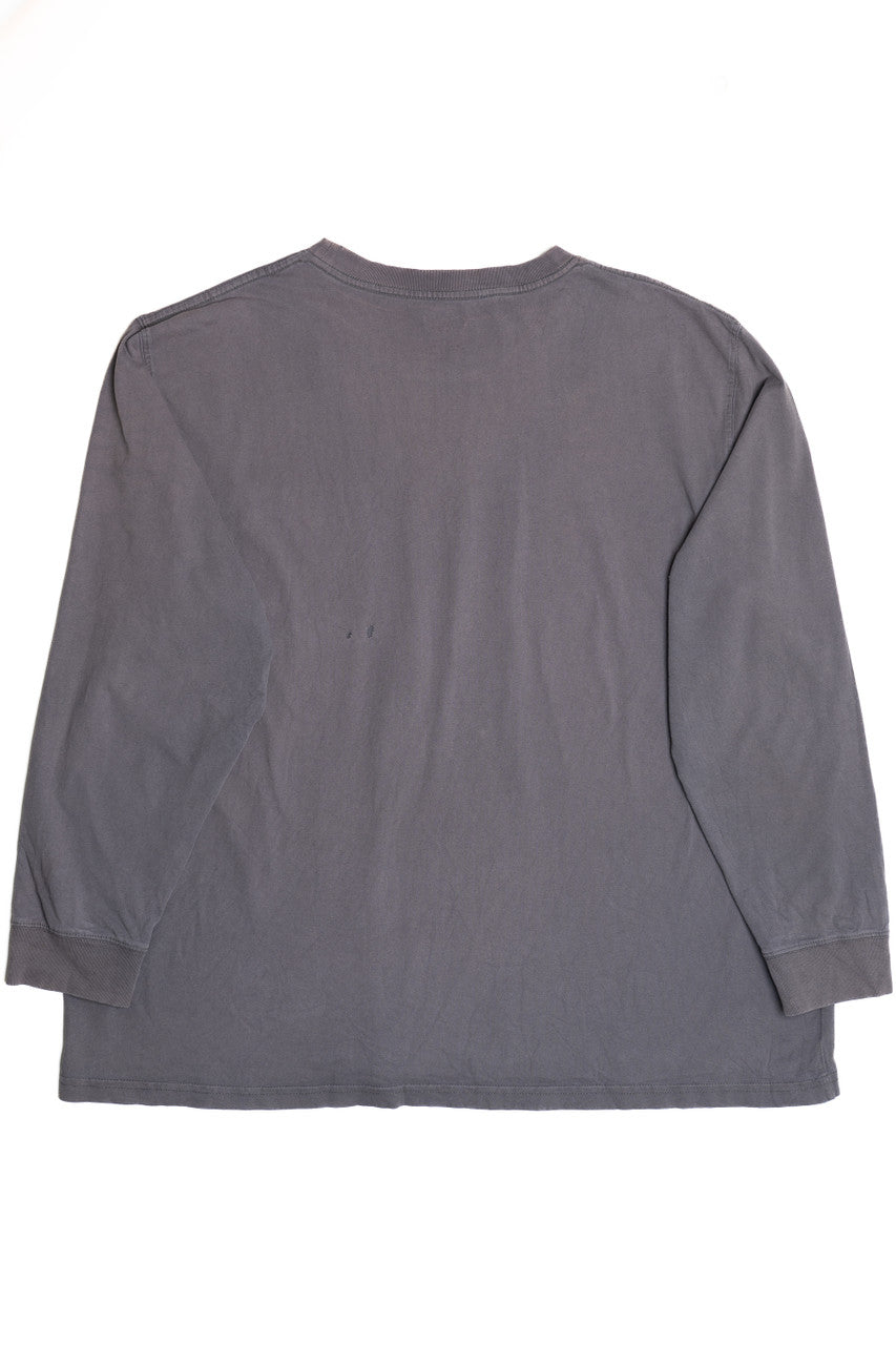 Distressed Dickies Pocket Long Sleeve T-Shirt