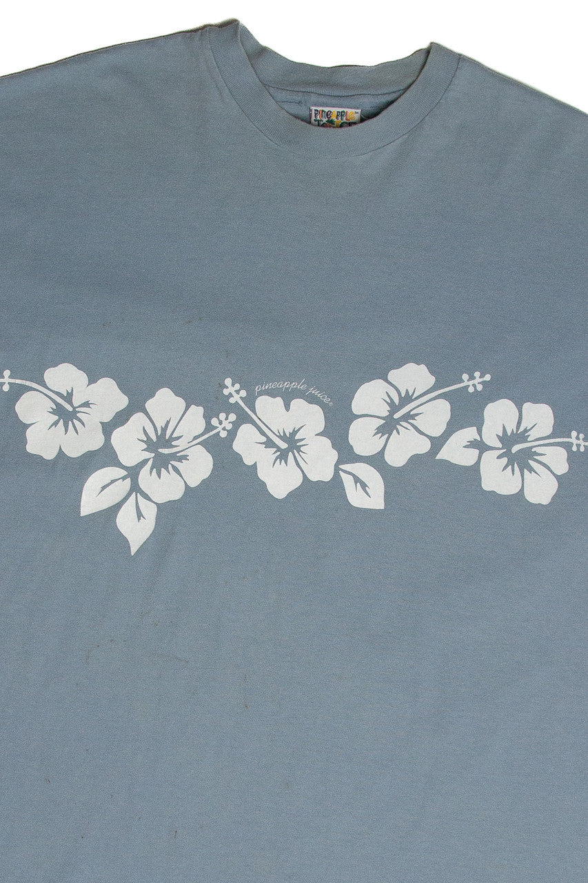 Vintage Pineapple Juice Hibiscus T-Shirt