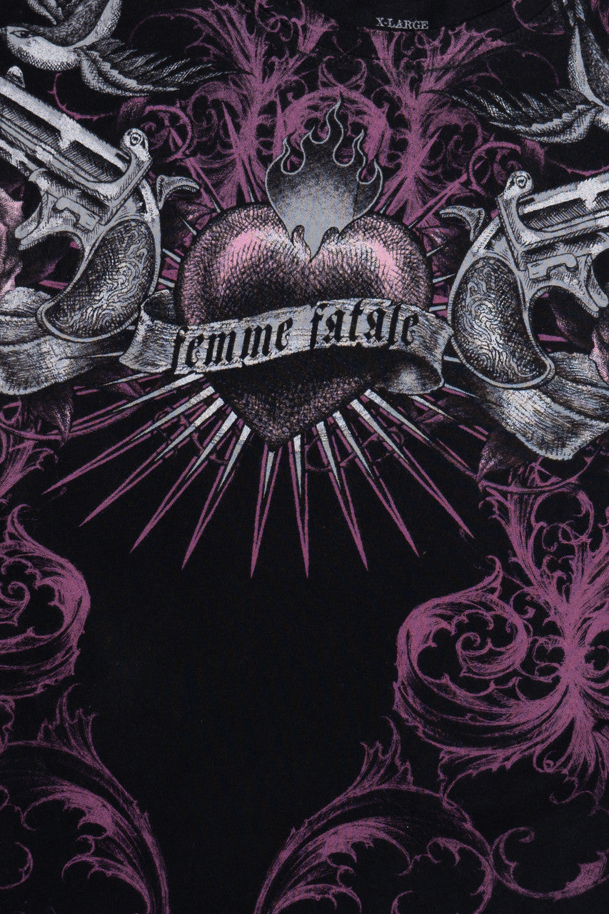 "Femme Fatale" Sinful All Over Print T-Shirt