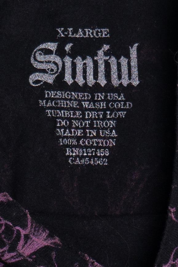 "Femme Fatale" Sinful All Over Print T-Shirt