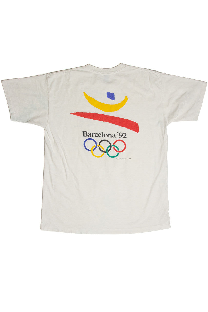 Vintage "No Pain No Spain" Team U.S.A. Barcelona Olympics T-Shirt (1992)
