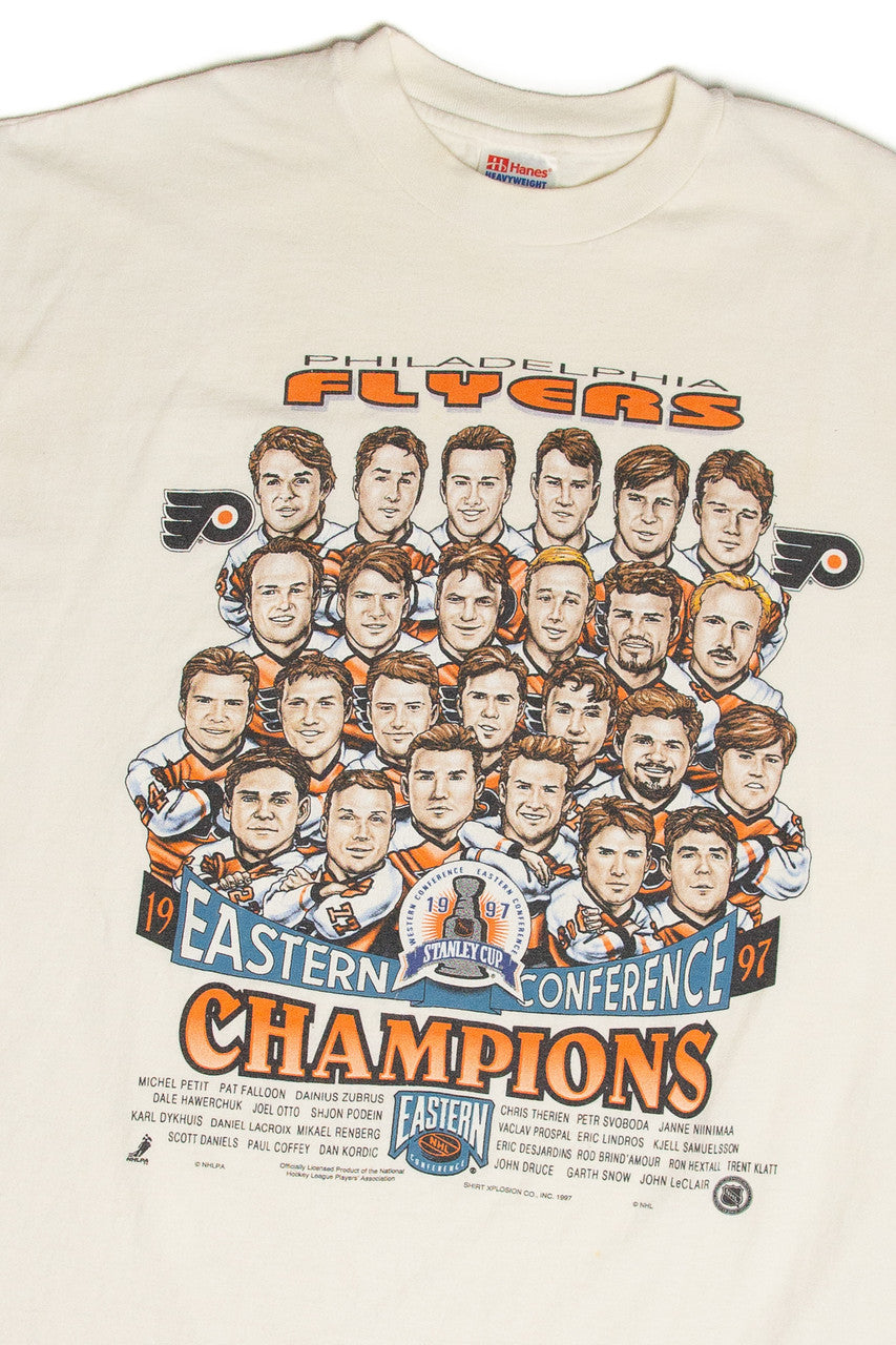 Vintage Philadelphia Flyers Eastern Conference Champions 1997 T-Shirt