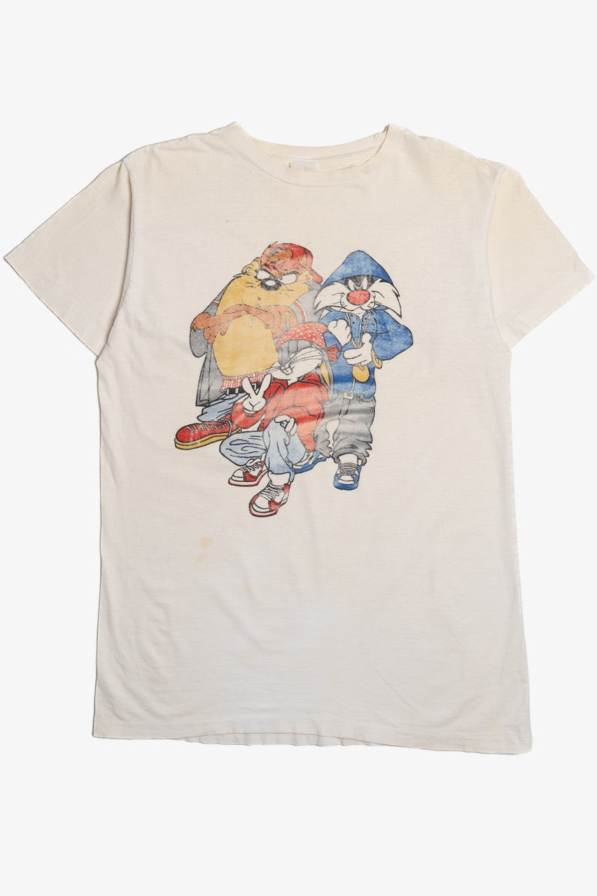 Vintage Distressed Looney Tunes Bugs Bunny Taz Sylvester T-Shirt