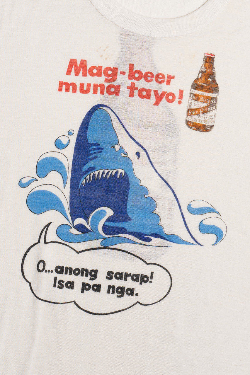 Vintage San Miguel Pale Pilsen Beer Front/Back Print Phillipines T-Shirt