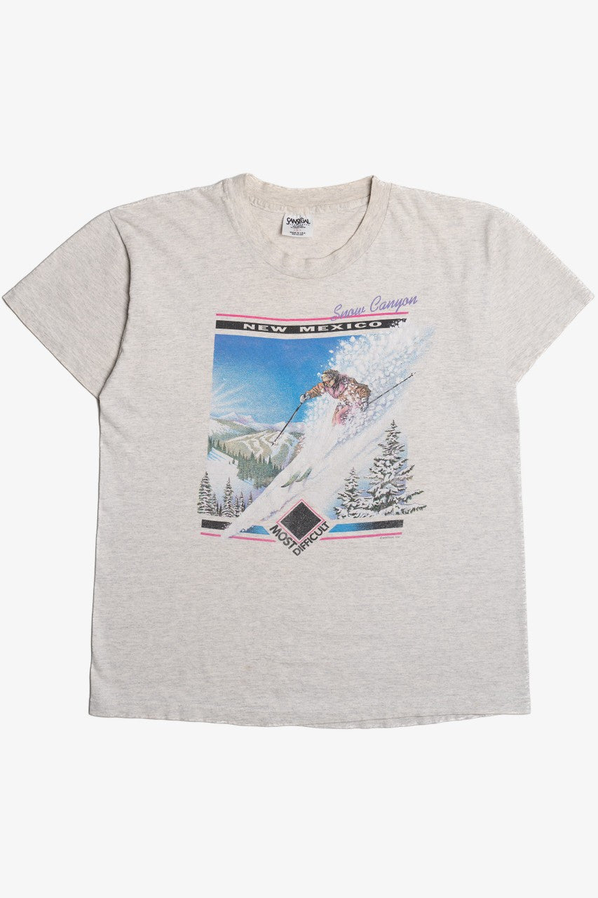 Vintage "New Mexico Snow Canyon" Black Diamond Ski T-Shirt