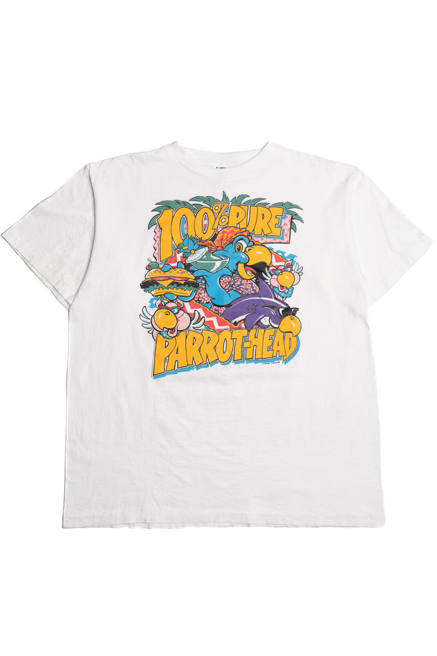 Vintage "100% Pure Parrot-Head" Parrot T-Shirt