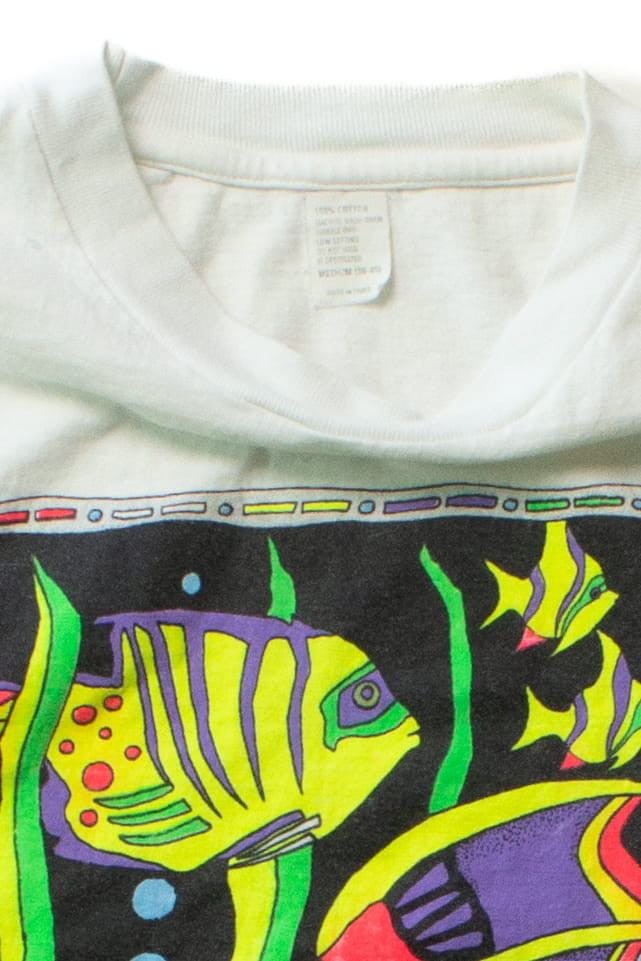 Vintage Neon California Fish T-Shirt (1990s)