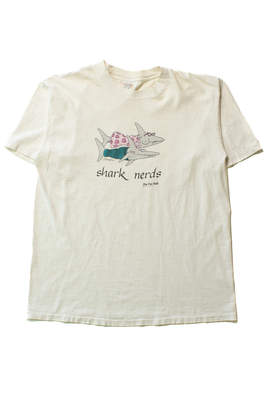 Vintage The Far Side Shark Nerds T-Shirt (1980s)