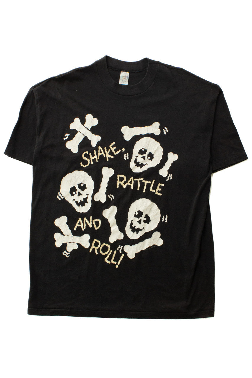 Vintage Shake Rattle And Roll Bones T-Shirt (1990s)