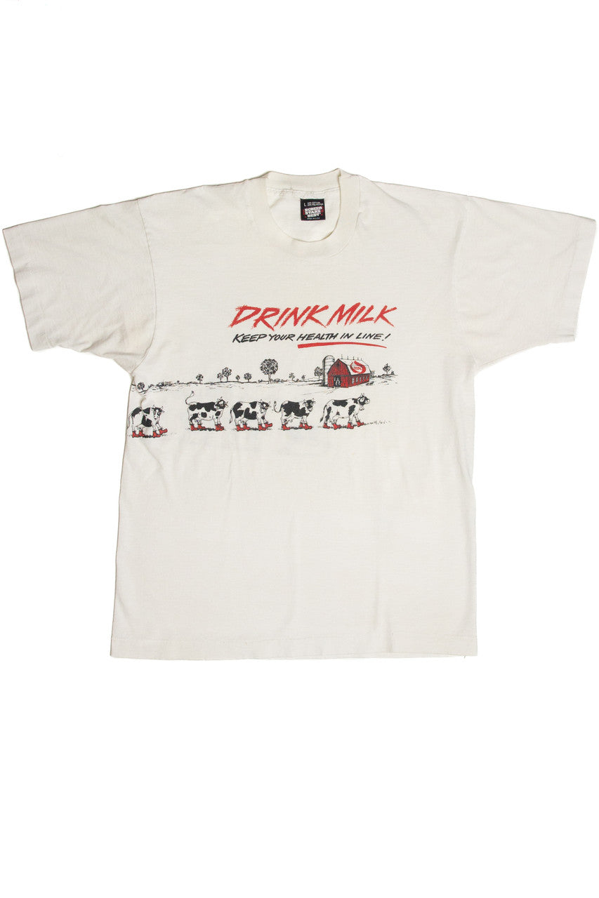 Vintage Drink Milk T-Shirt