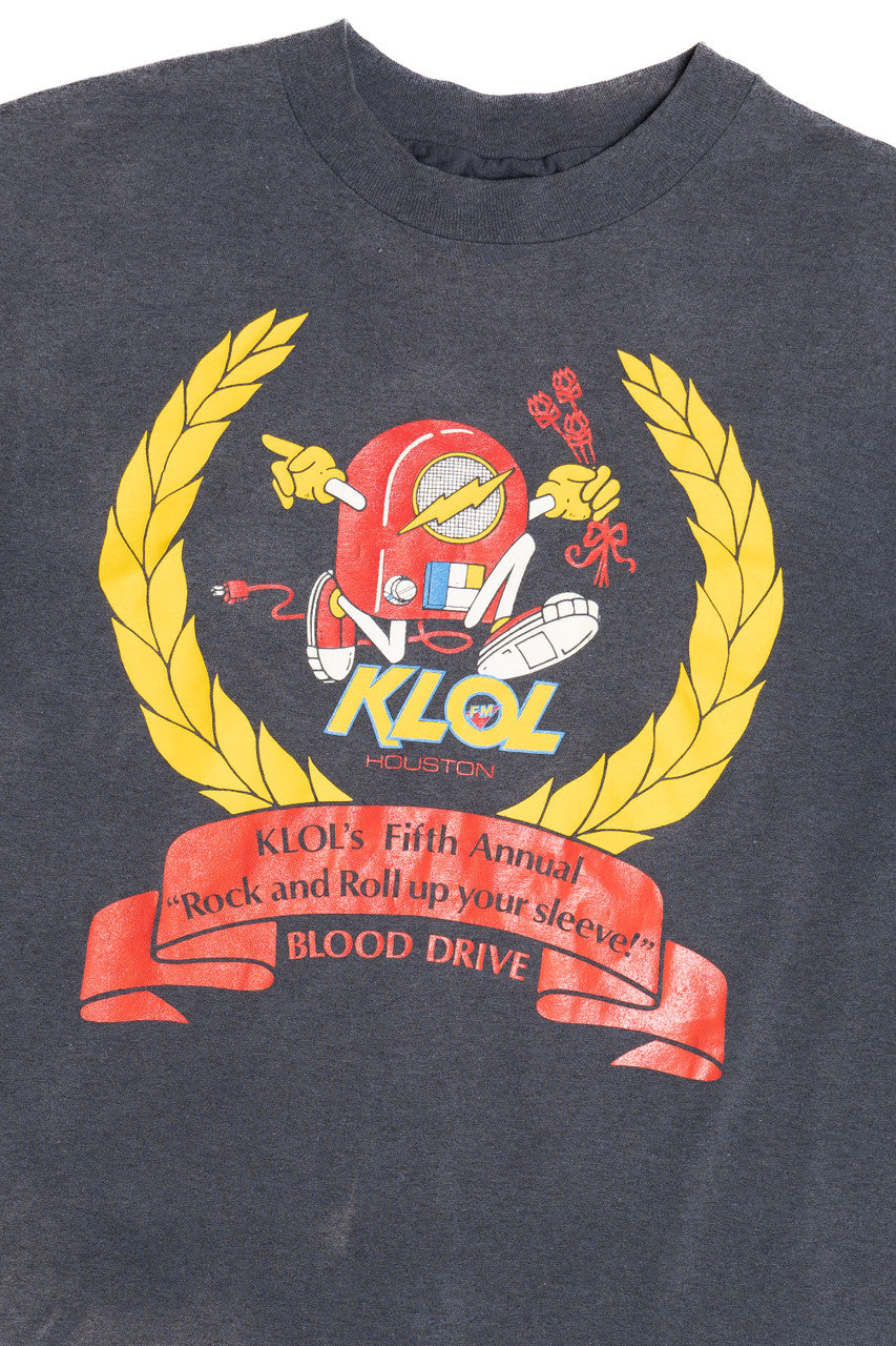 Vintage "KLOL Houston Blood Drive" T-Shirt