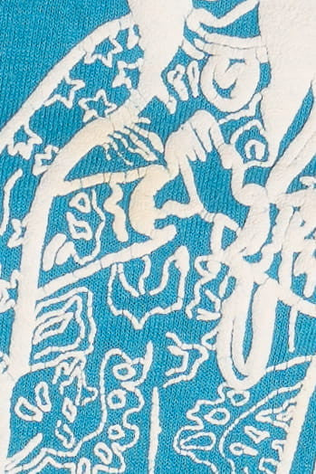 Vintage Religious Embossed Print T-Shirt