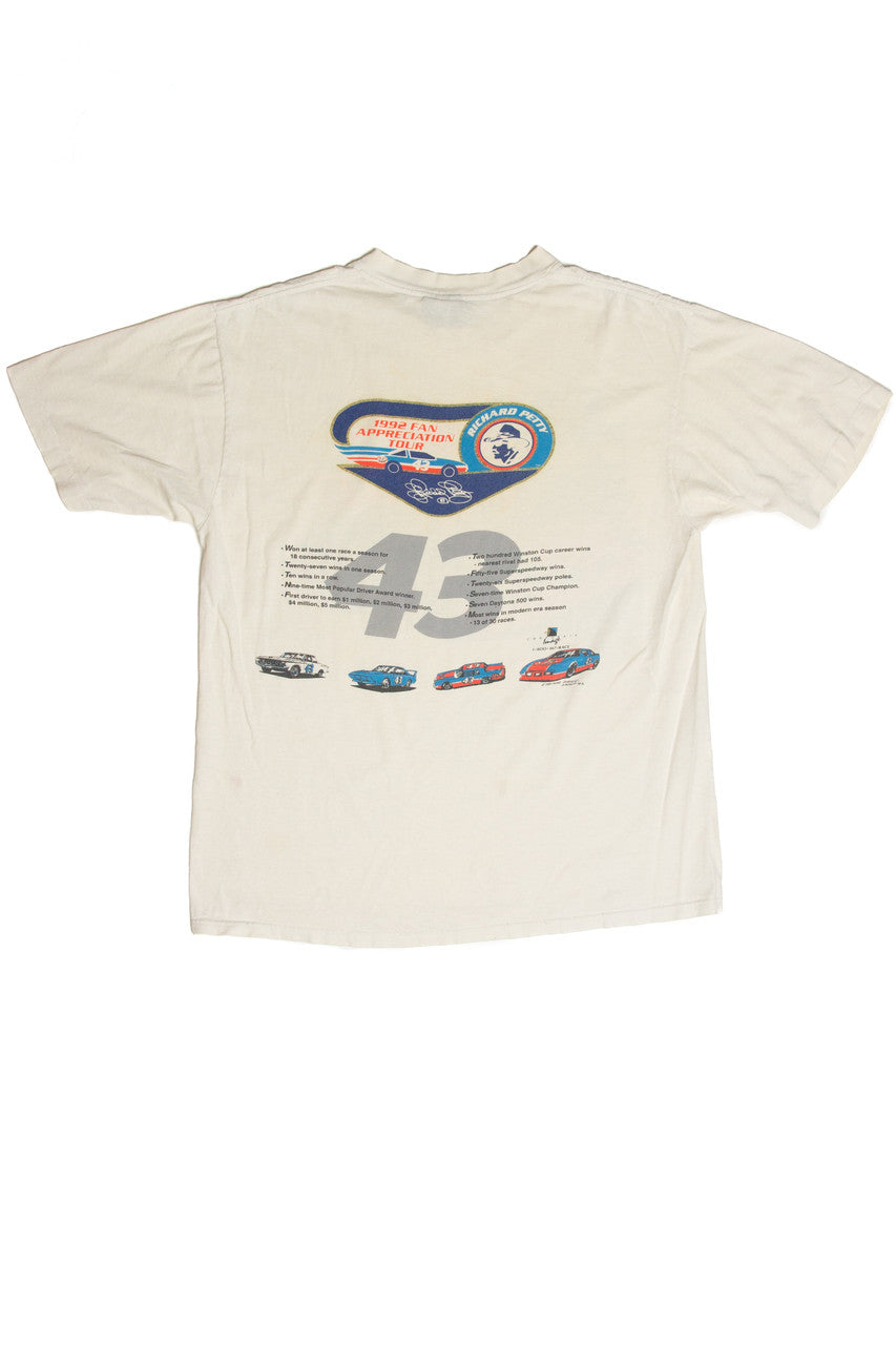 Vintage Richard Petty 1992 Fan Appreciation Tour T-Shirt