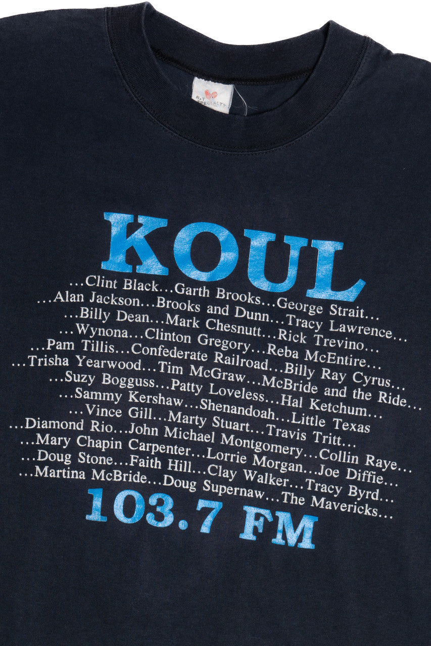Vintage "KUOL 103.7 FM" "Today's New Country" T-Shirt