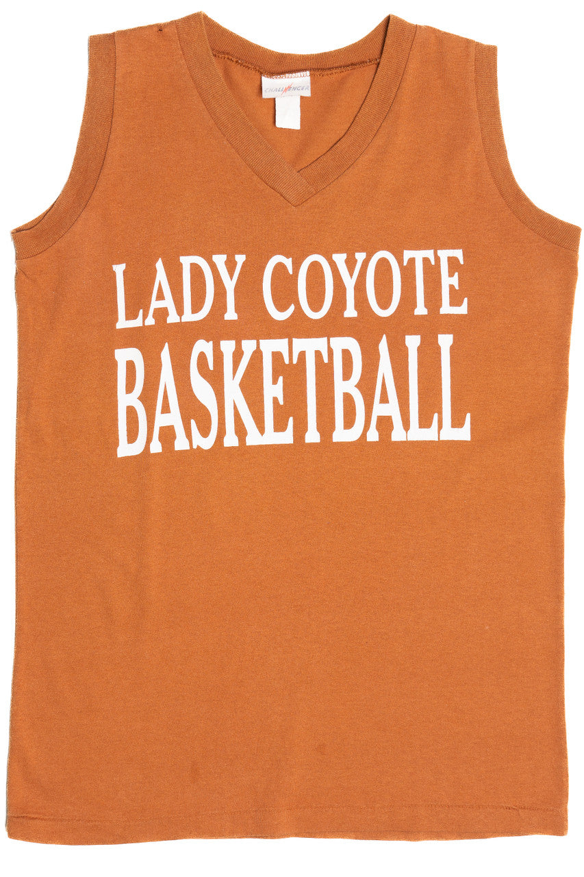 Vintage "Lady Coyote Basketball" #19 T-Shirt Tank Top