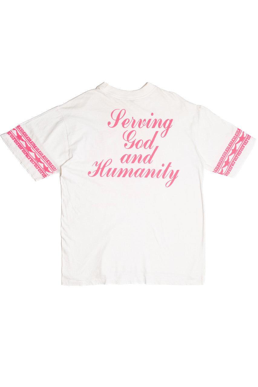 Vintage Seventh Day Adventist "100 Years" "Serving God And Humanity" T-Shirt