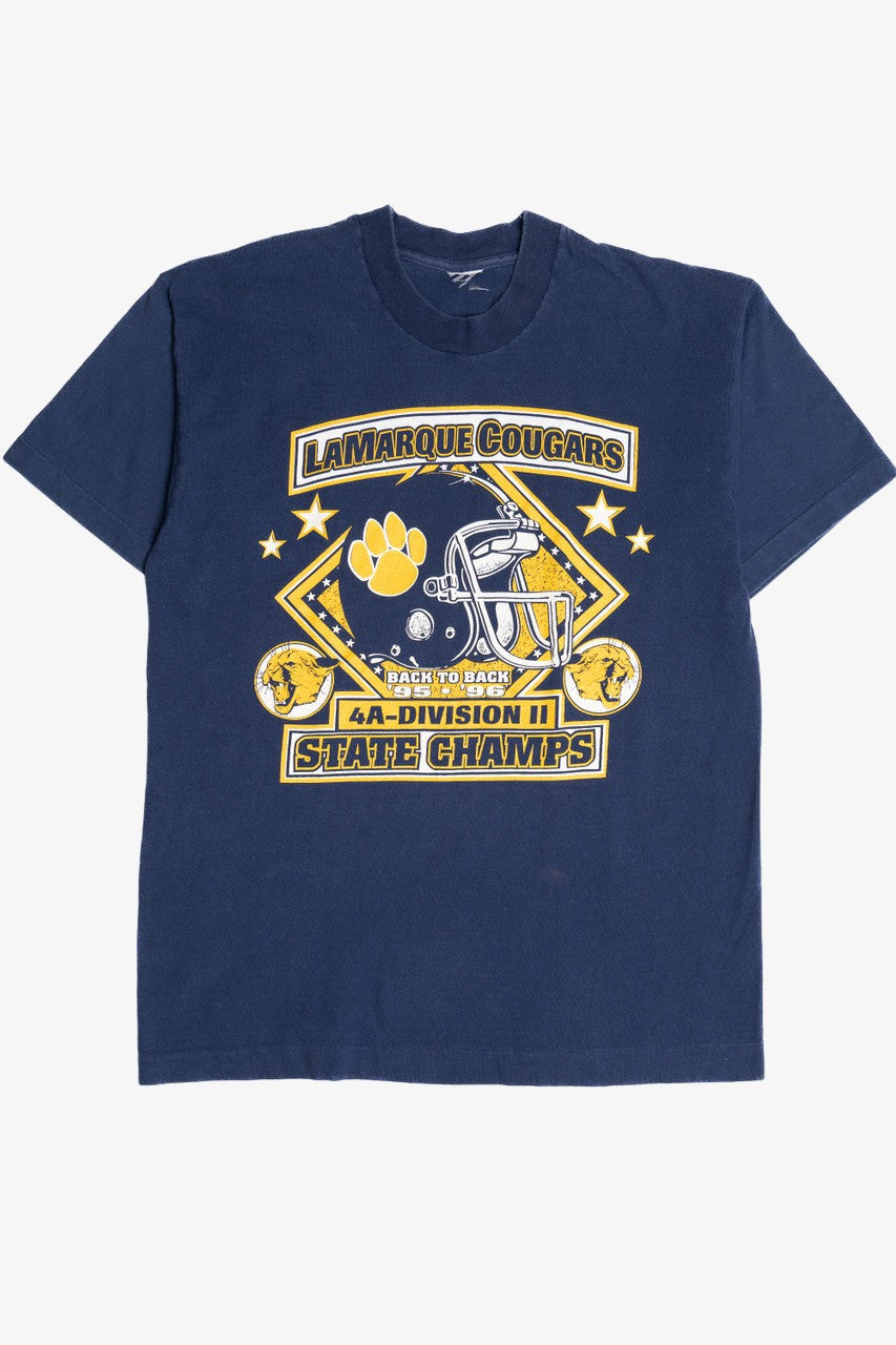 Vintage 1996 "LaMarque Cougars State Champs" T-Shirt