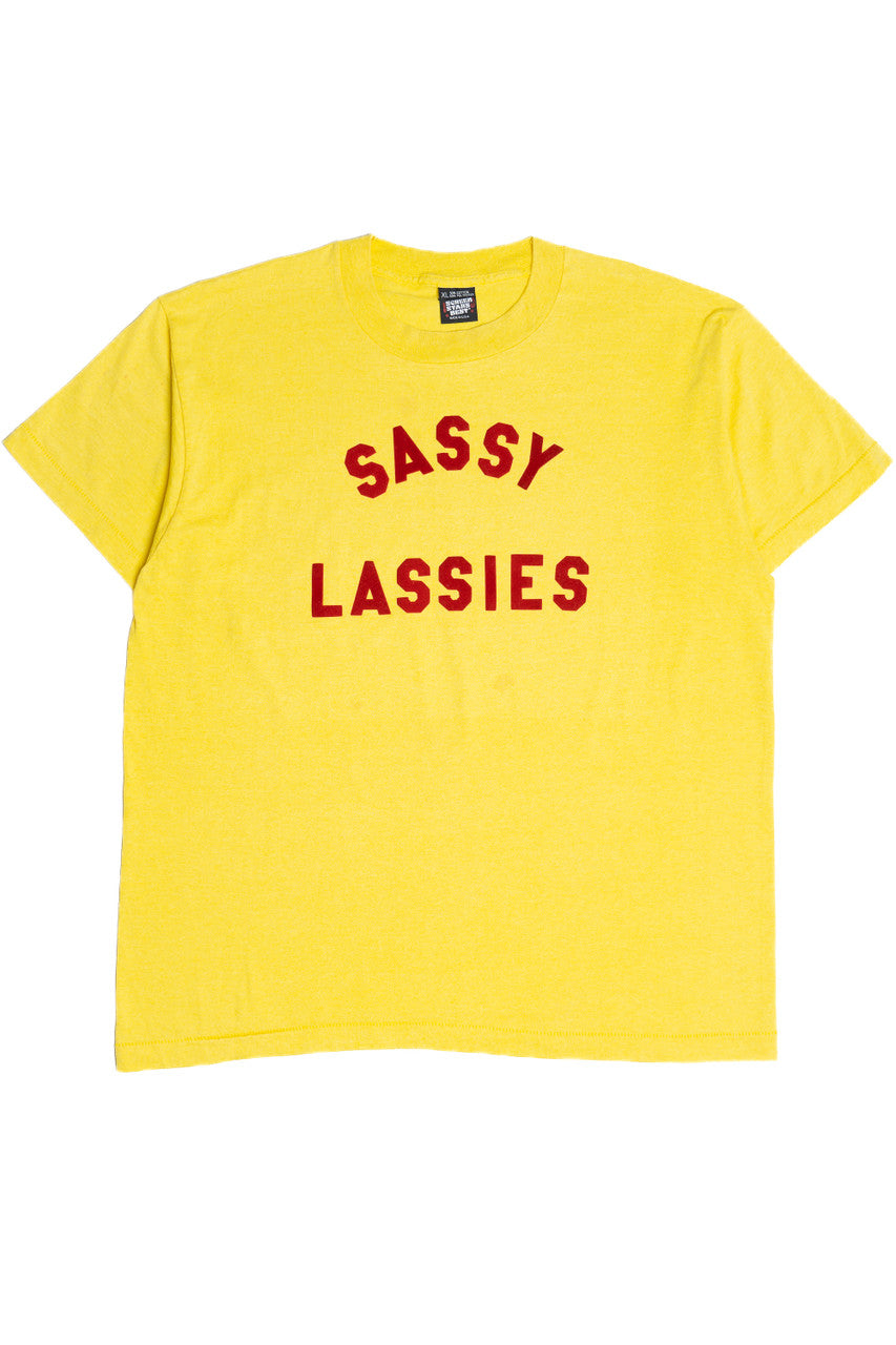 Vintage "Sassy Lassies" Slogan Screen Stars T-Shirt