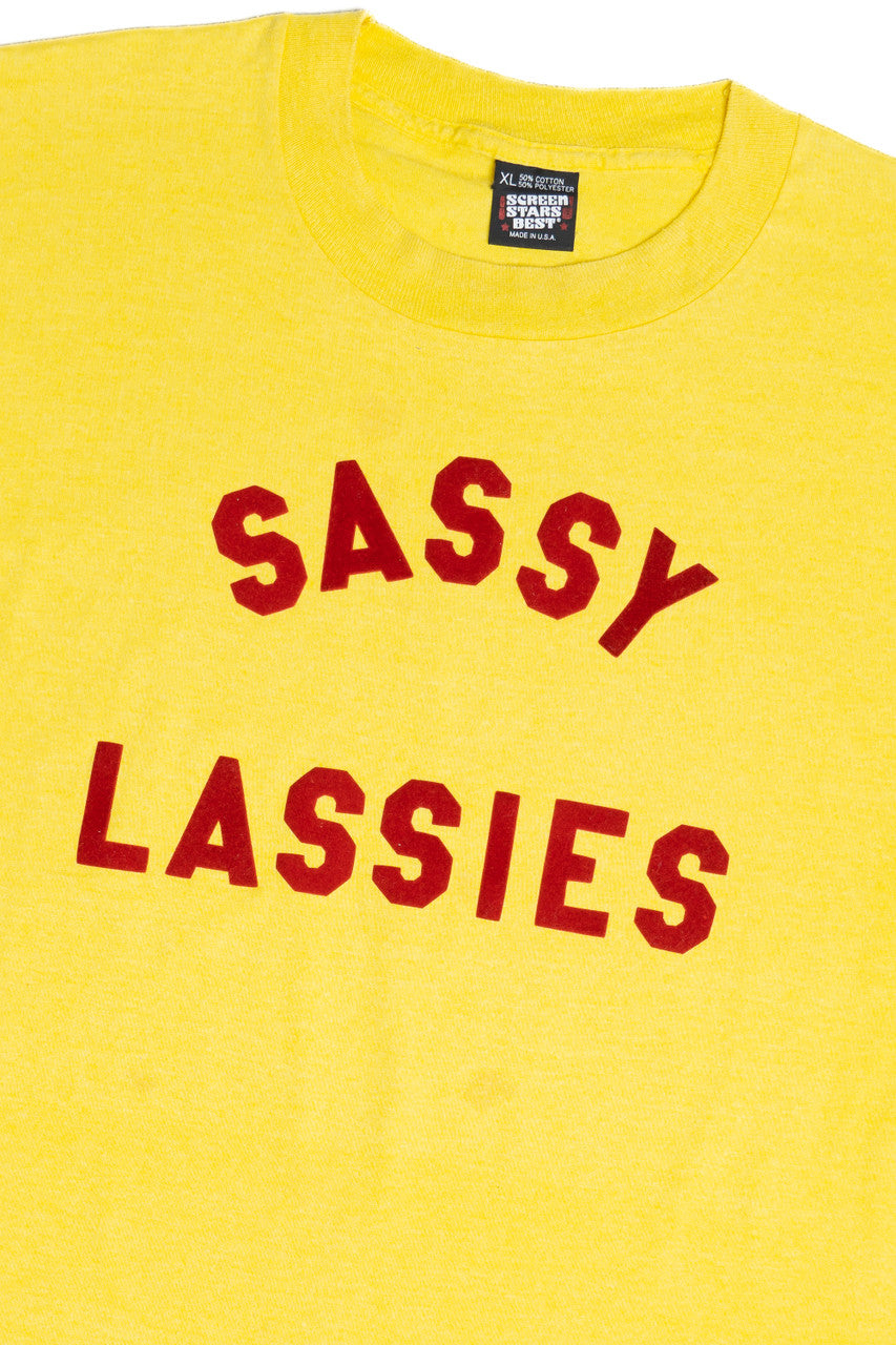 Vintage "Sassy Lassies" Slogan Screen Stars T-Shirt