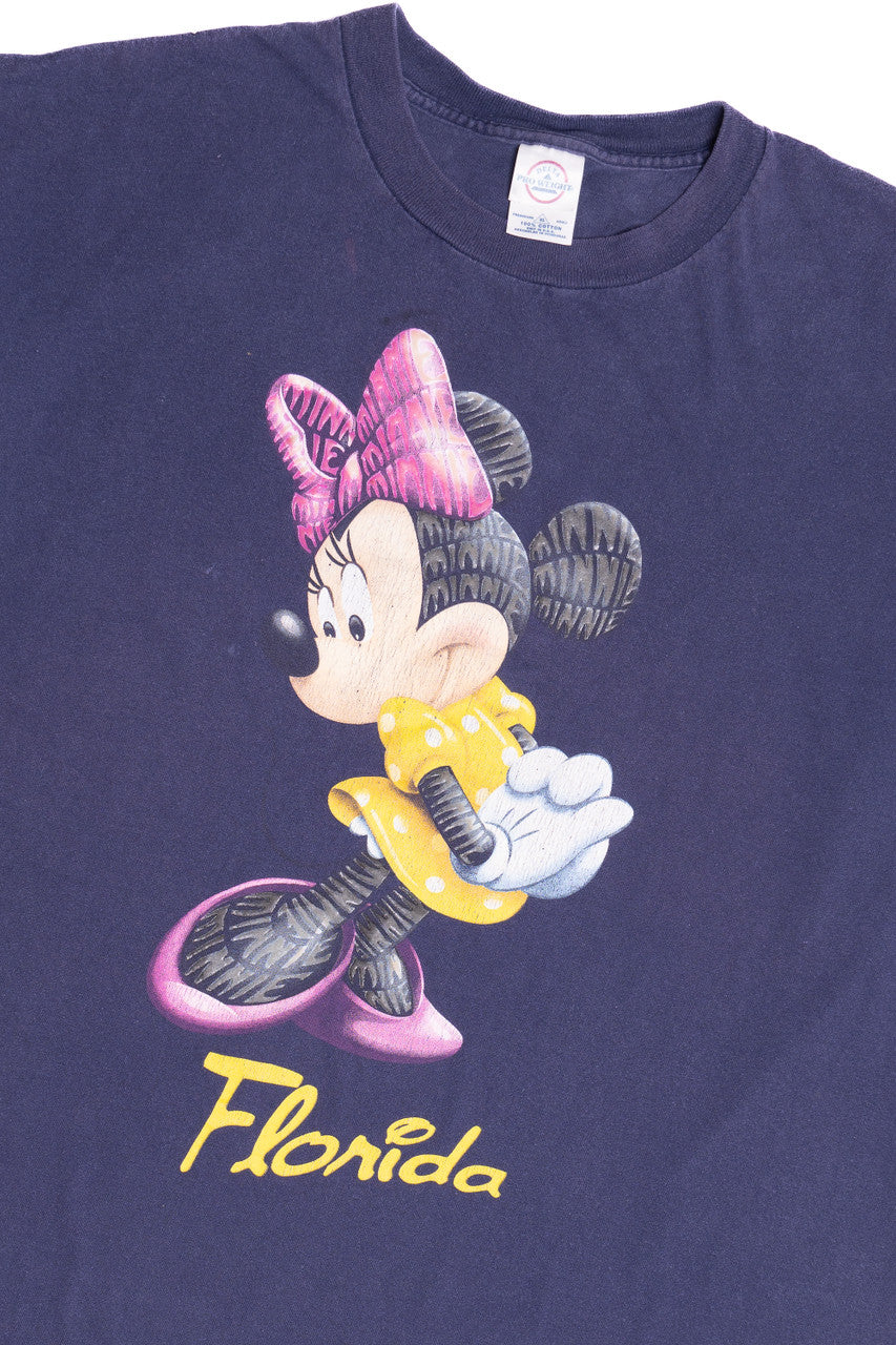 Vintage Minnie Mouse "Florida" "Minnie" Spellout T-Shirt