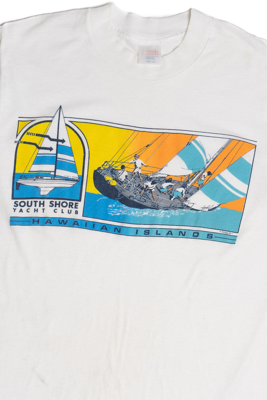 Vintage "Hawaiian Islands" "Yacht Club" T-Shirt