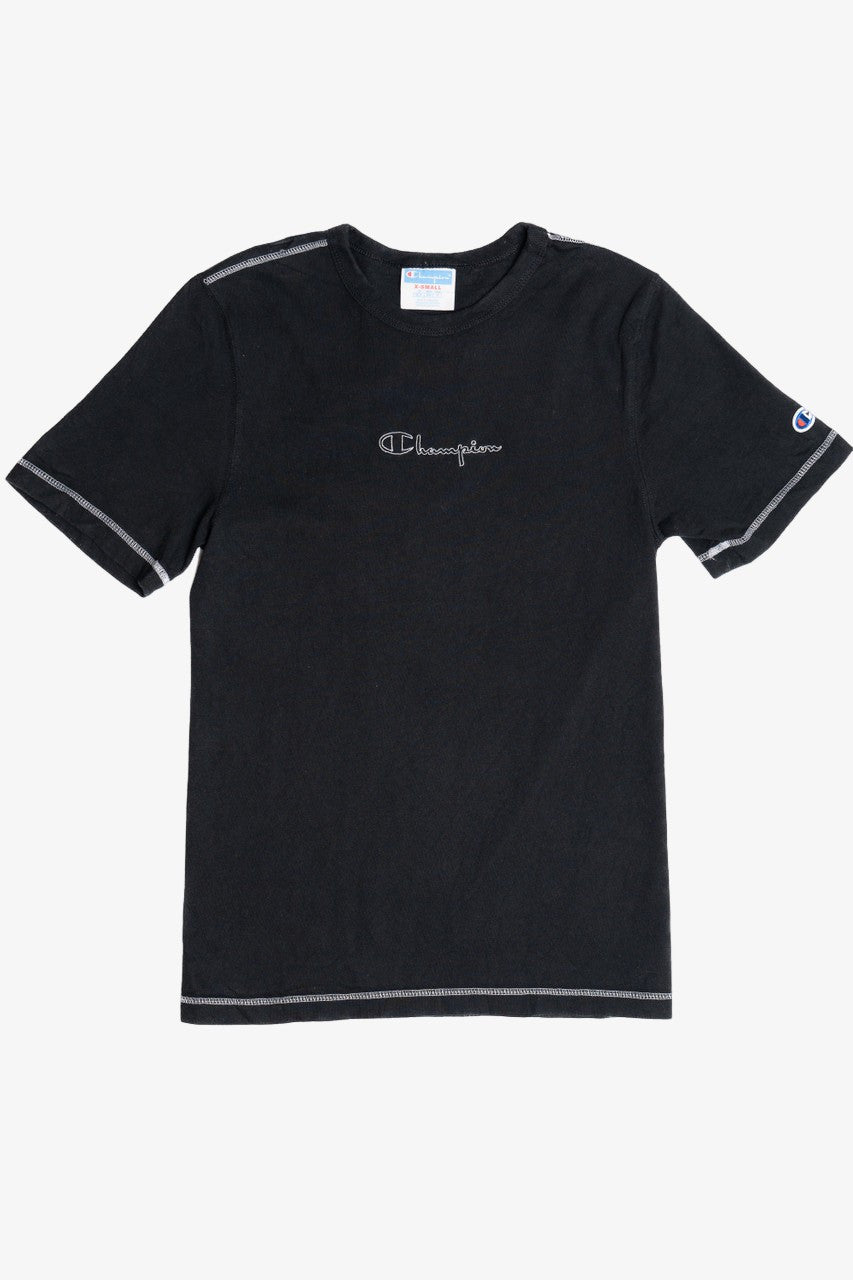 Champion Embroidered Logo Contrast Stitch T-Shirt