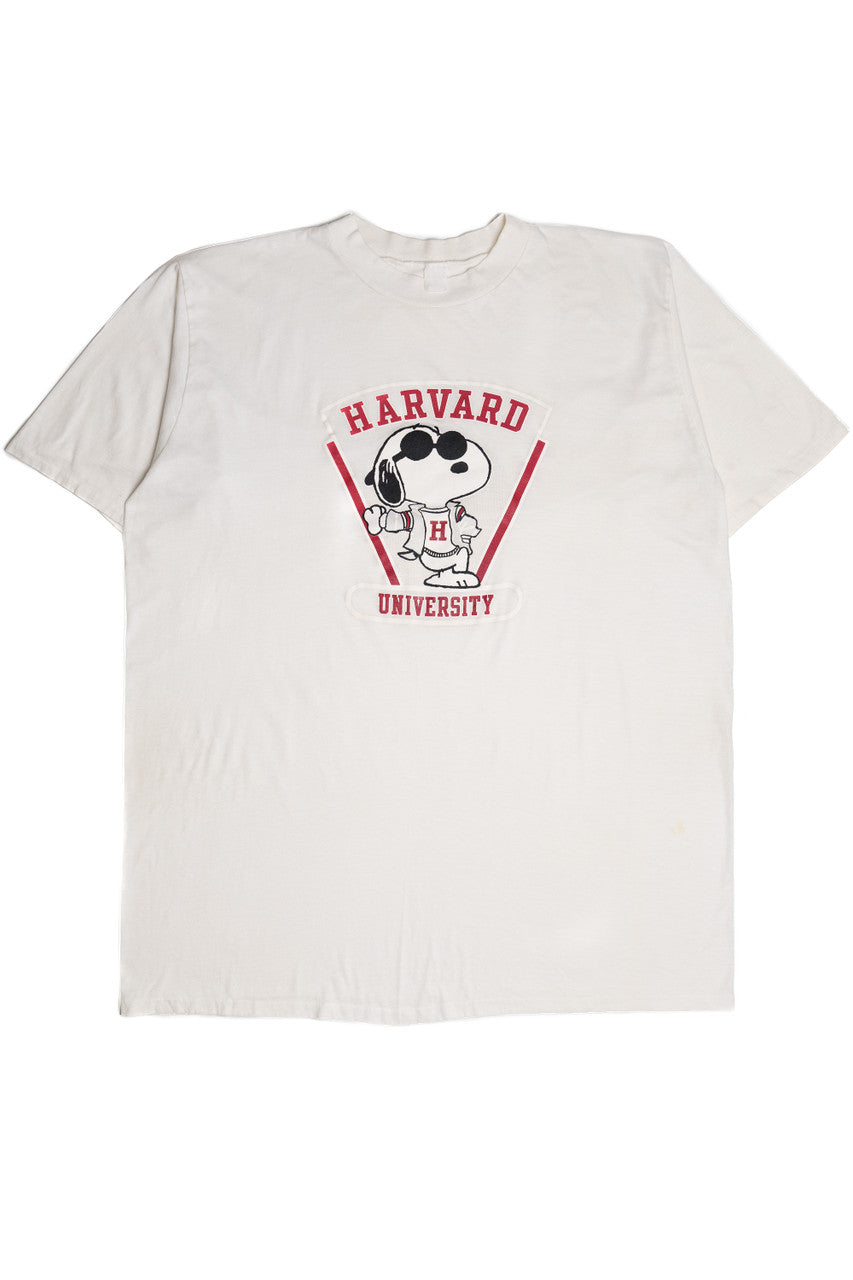 Vintage Snoopy Joe Cool "Harvard University" Extra Long Sleep T-Shirt