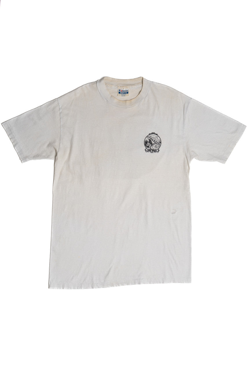 Vintage Distressed "Na Pali Kauai" Scenic Print T-Shirt
