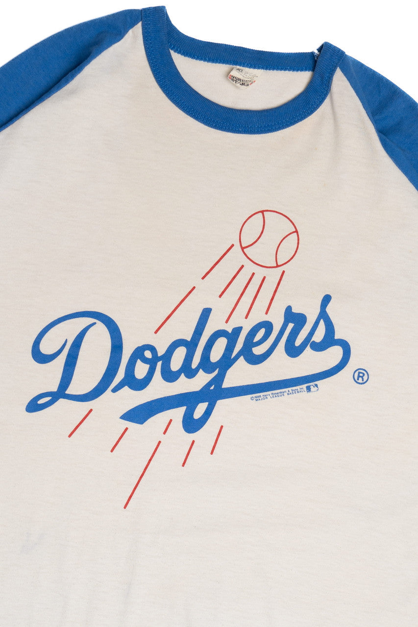 Vintage 1988 Dodgers Raglan Baseball T-Shirt