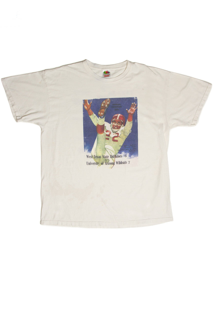 Vintage West Texas State vs. University of Arizona Game Program T-Shirt