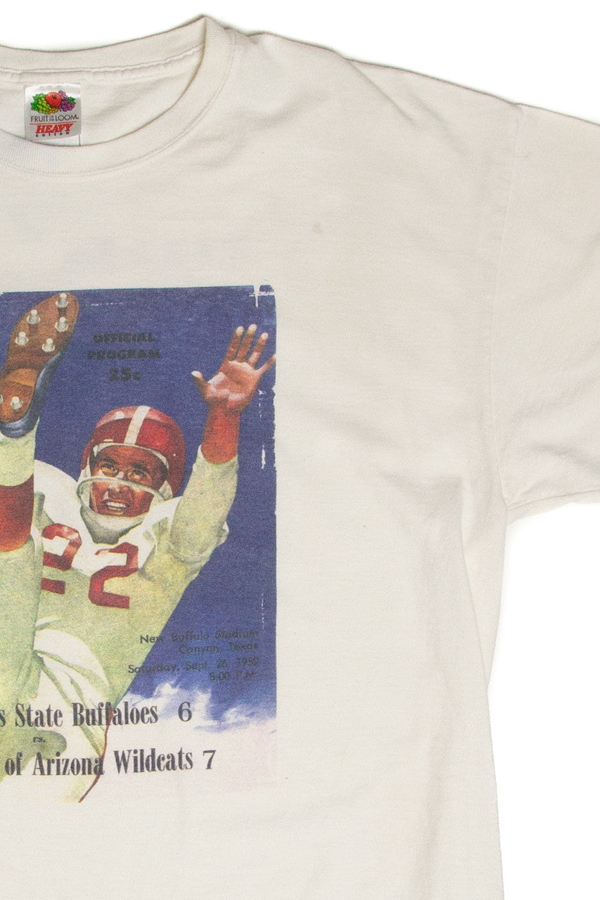 Vintage West Texas State vs. University of Arizona Game Program T-Shirt