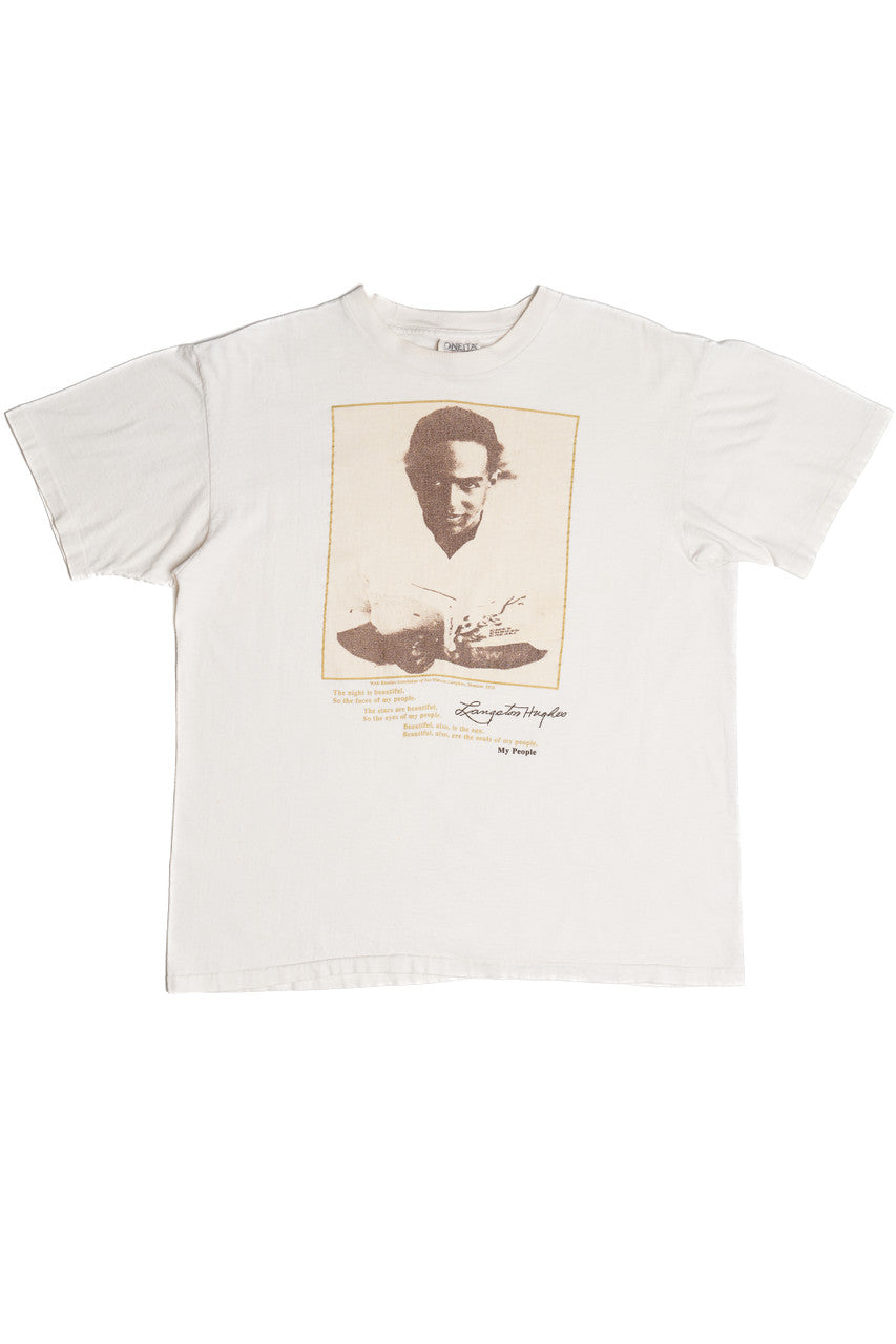 Vintage Langston Hughes "My People" Poem T-Shirt