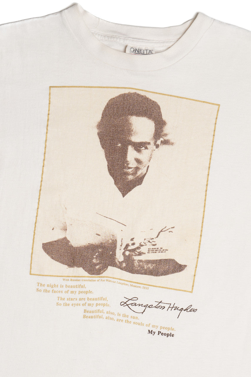 Vintage Langston Hughes "My People" Poem T-Shirt