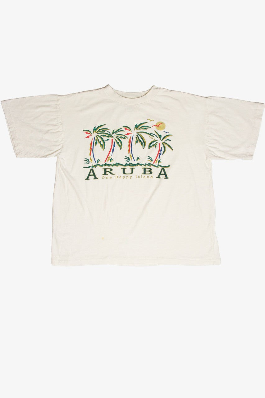 Vintage Aruba One Happy Island T-Shirt