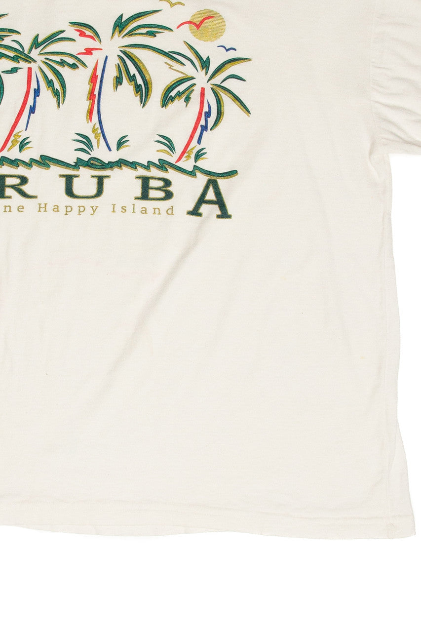 Vintage Aruba One Happy Island T-Shirt