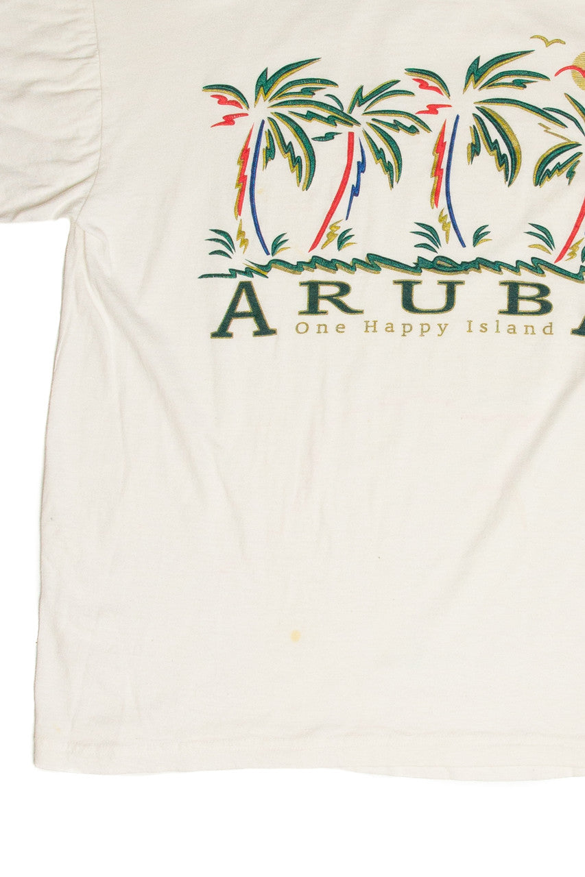 Vintage Aruba One Happy Island T-Shirt