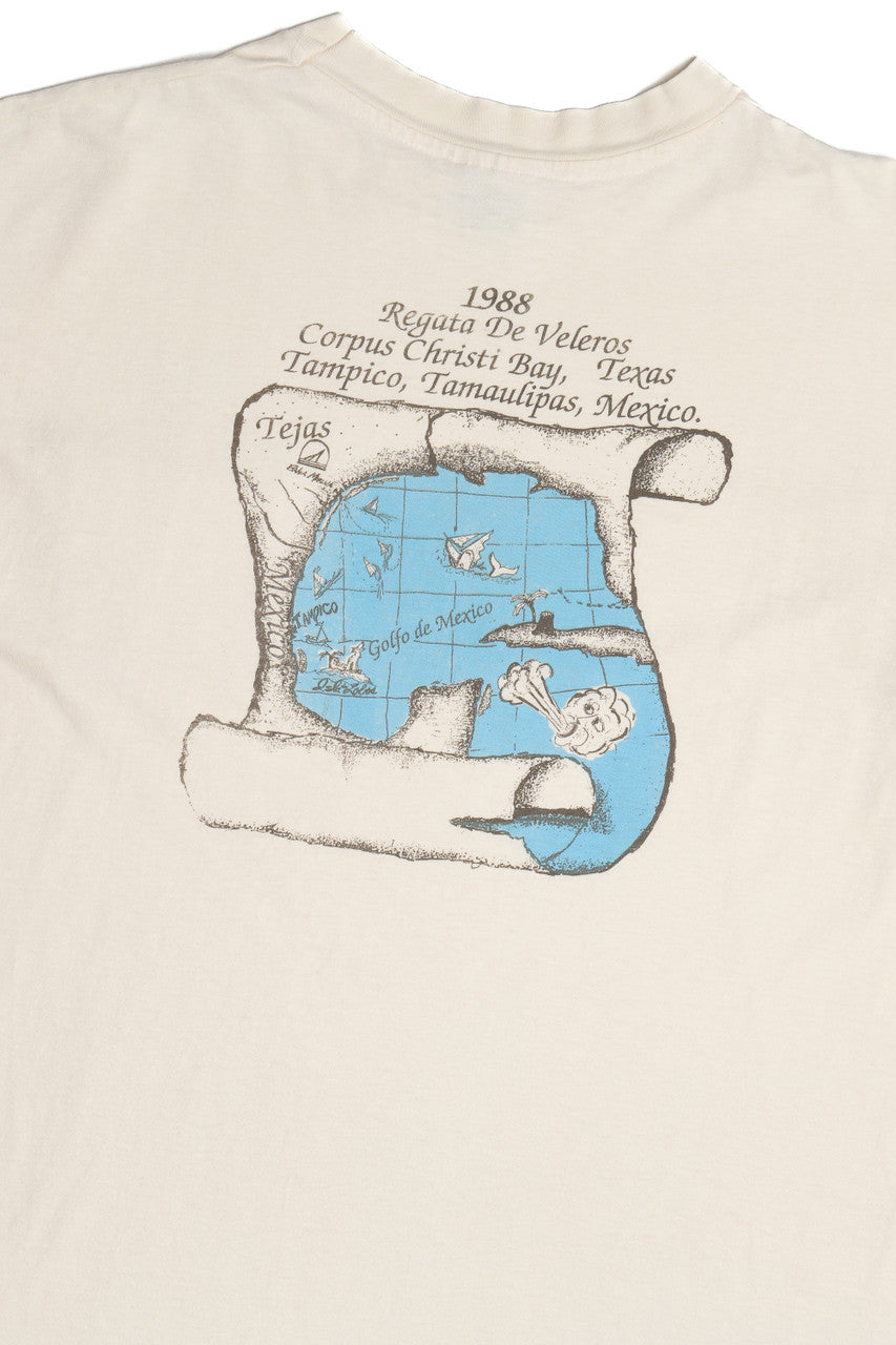 Vintage 1988 "Regata De Veleros" Gulf Of Mexico T-Shirt