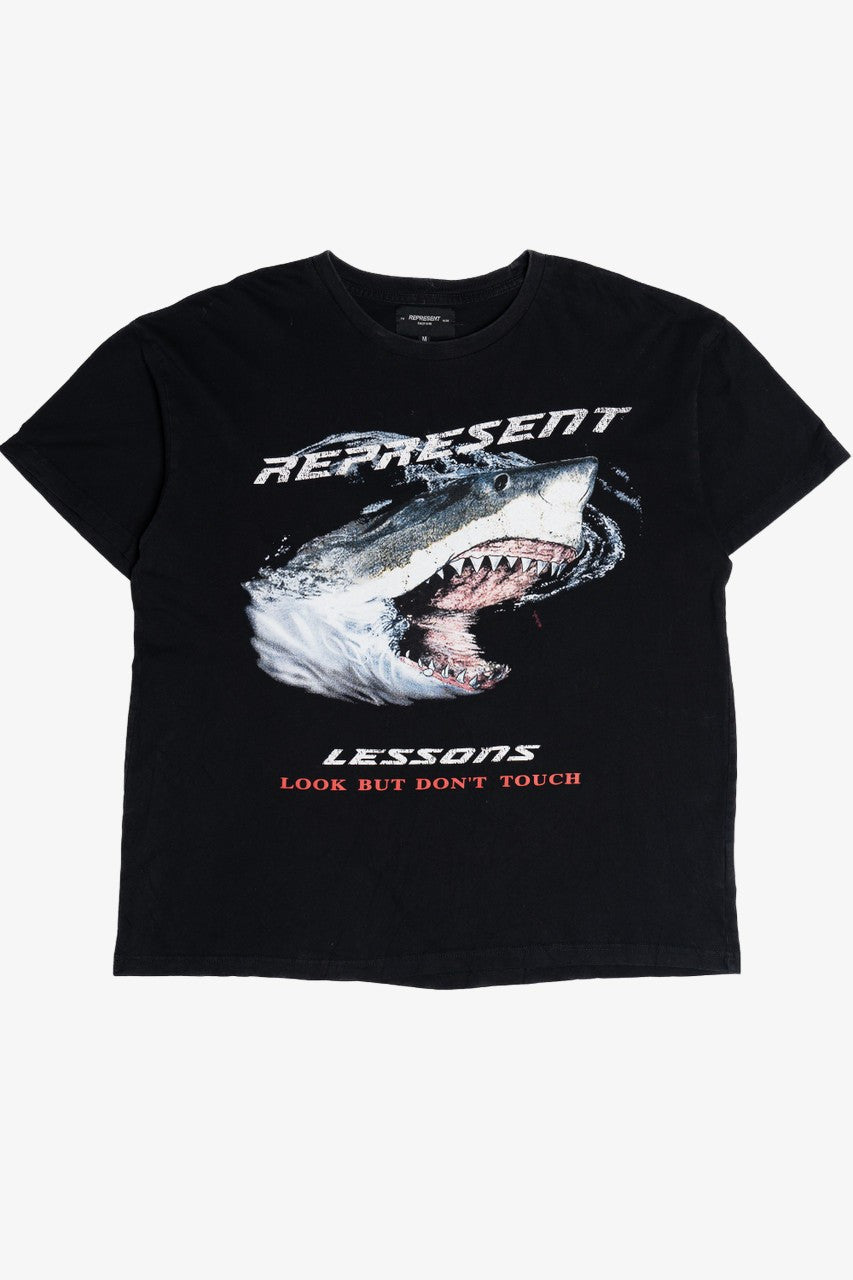 Represent "Lessons Look But Don't Touch" Shark T-Shirt