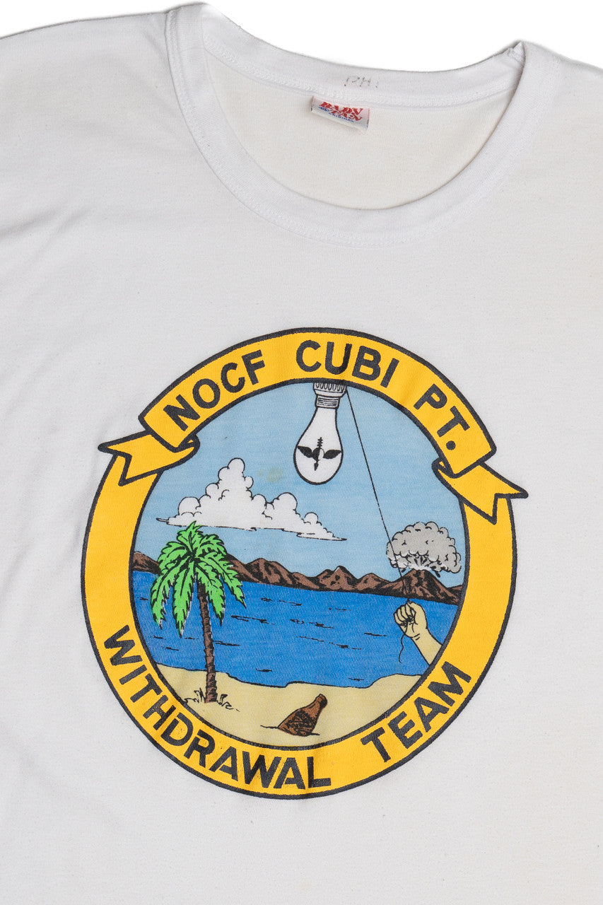Vintage "Withdrawal Team" "NOCF CUBI PT." Island T-Shirt
