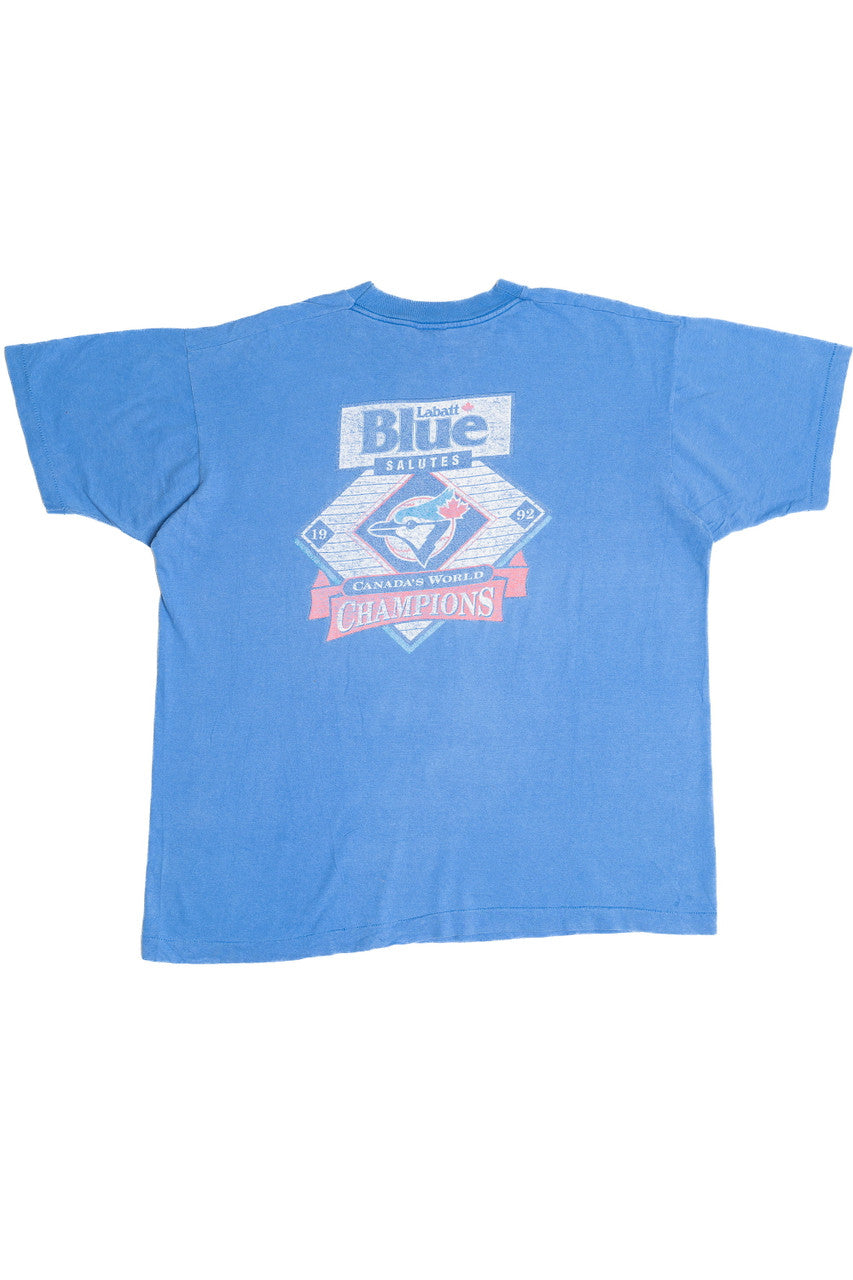Vintage Labatt Blue Toronto Blue Jays "Canada's World Champions" T-Shirt 1433