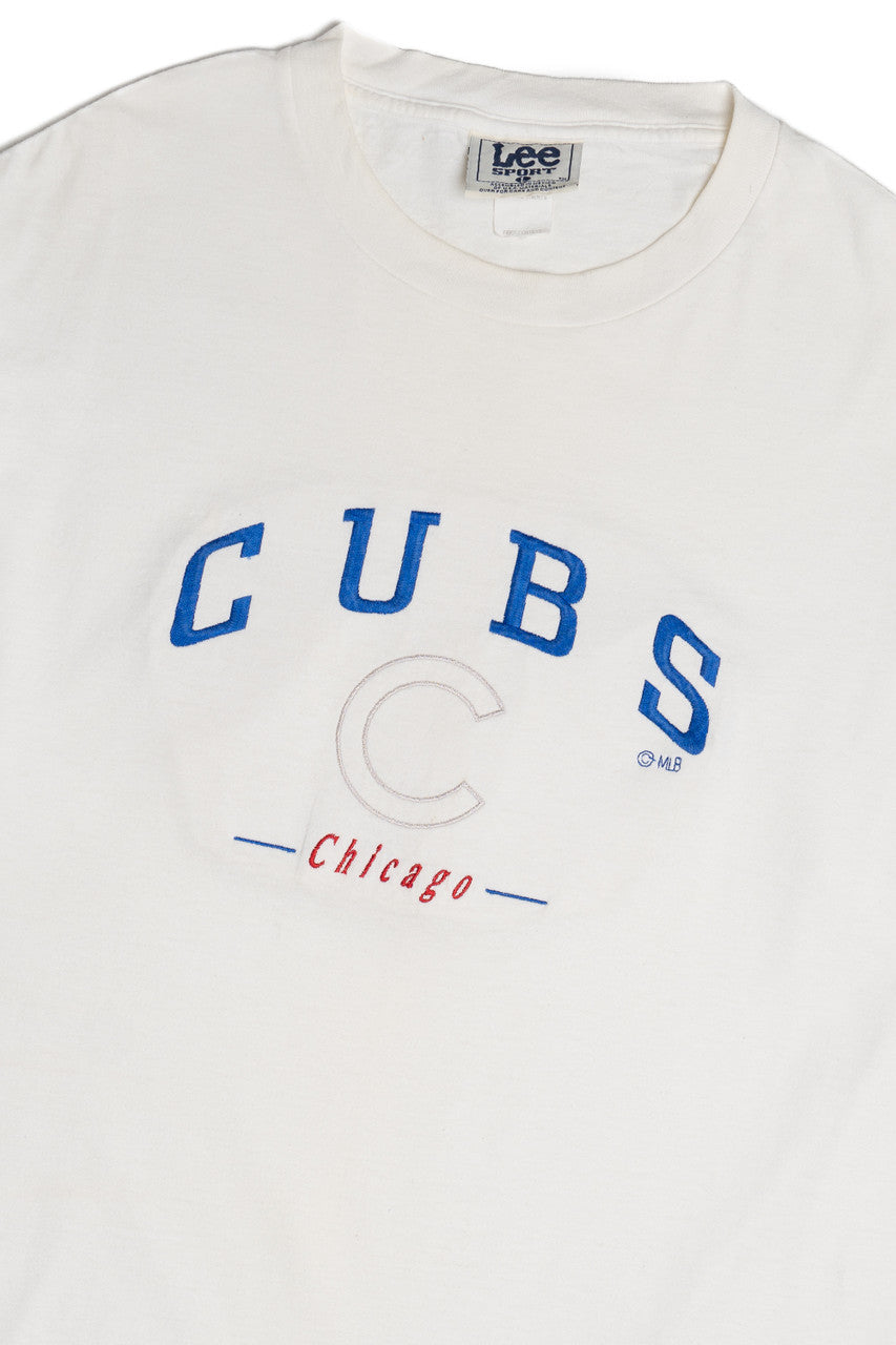 Chicago Cubs Embroidered Logo Lee Sport T-Shirt