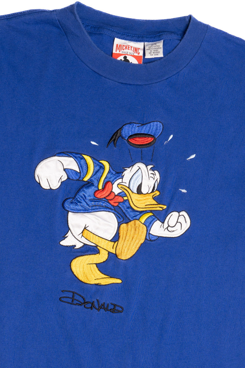 Vintage "Donald" Duck Embroidered Applique Mickey Inc. T-Shirt
