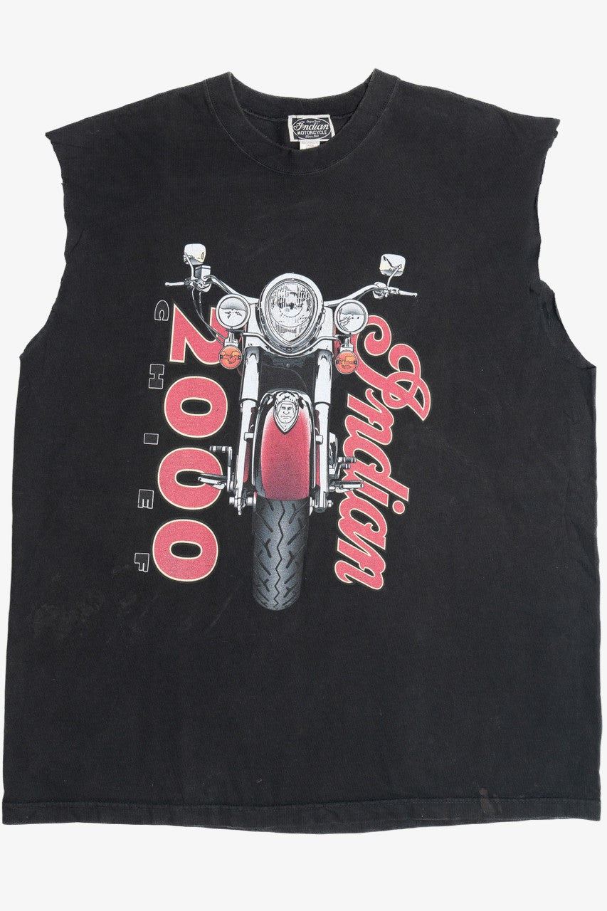 Vintage 2000 Chief Indian Motorcycles Cut Off Sleeves T-Shirt