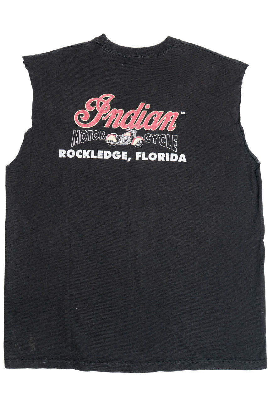 Vintage 2000 Chief Indian Motorcycles Cut Off Sleeves T-Shirt