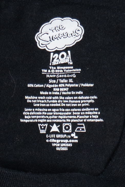"The Simpsons Treehouse Of Horror" Bart & Lisa Skeleton T-Shirt