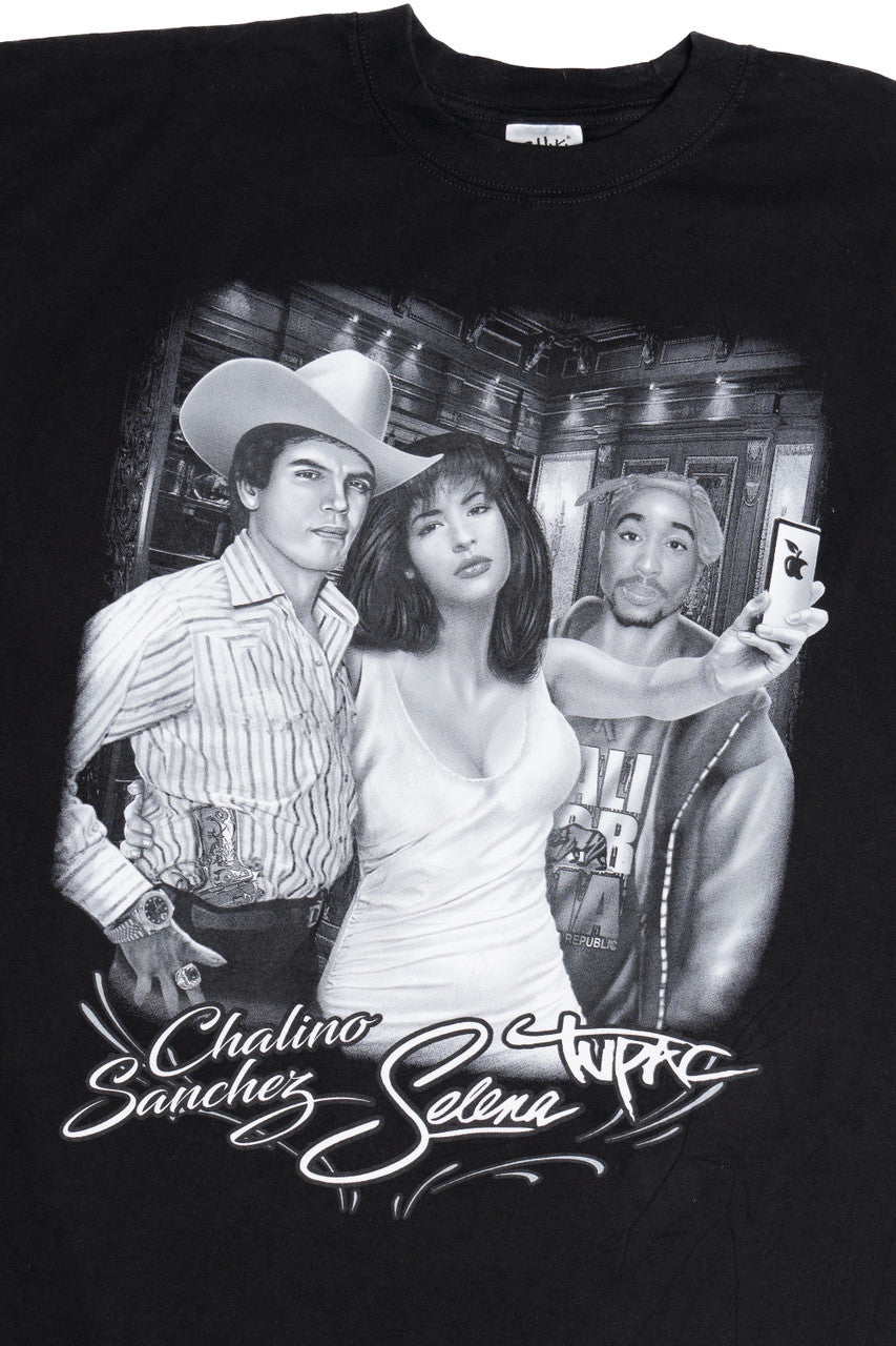 "Legends" Tupac Selena Chalino Shanchez Selfie T-Shirt