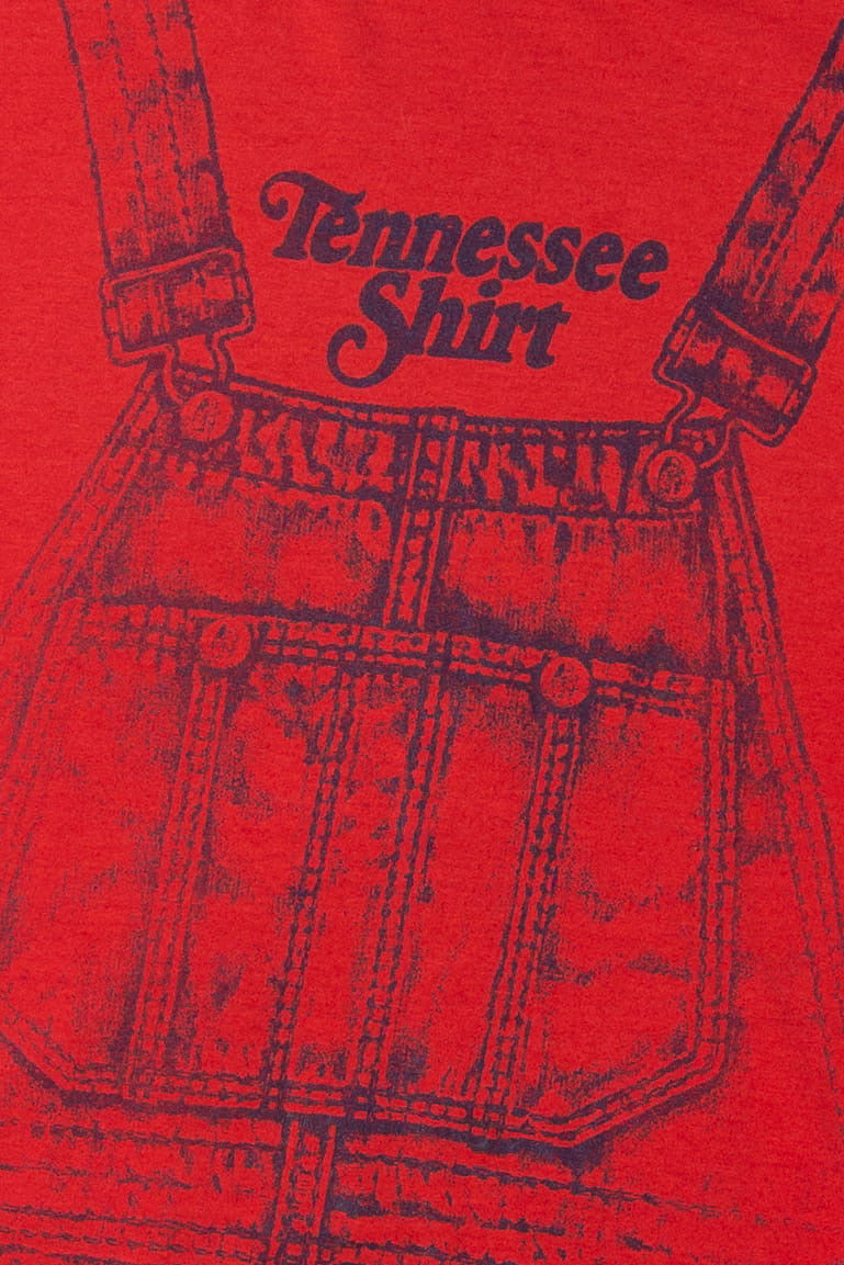Vintage "Tennessee Shirt" Overalls Print T-Shirt (1980s)